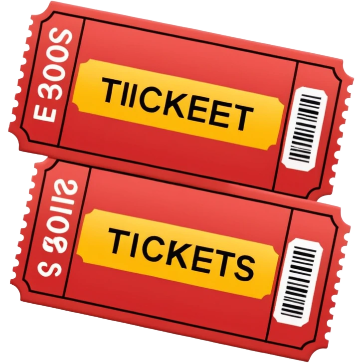 2 tickets emoji