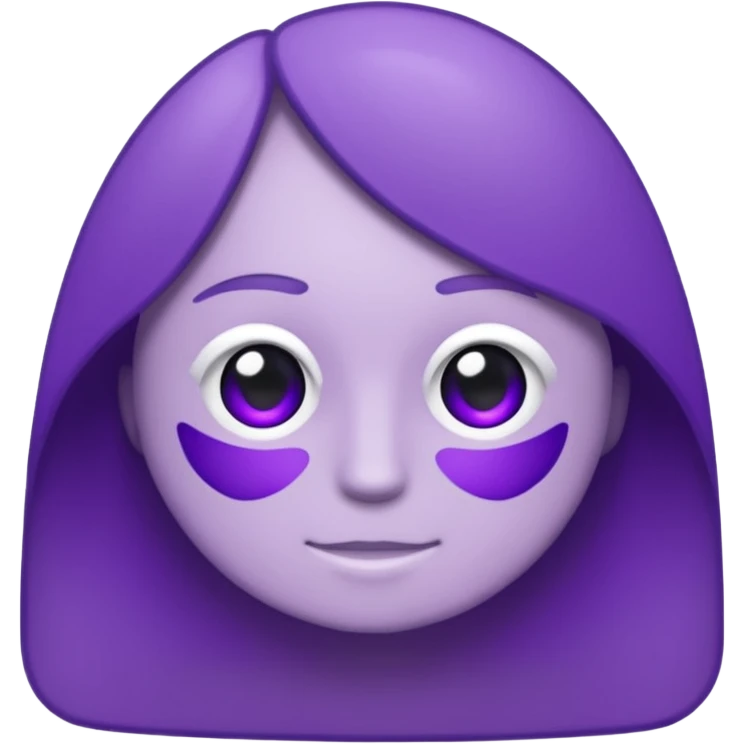 text that spells "me" in a shiny purple font sticker with white outline emoji