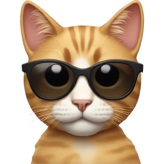 Cat with sunglasses emoji
