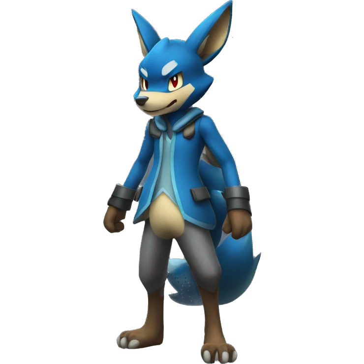 Lucario full body emoji