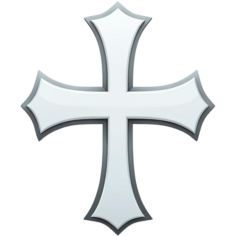 white cross sign emoji