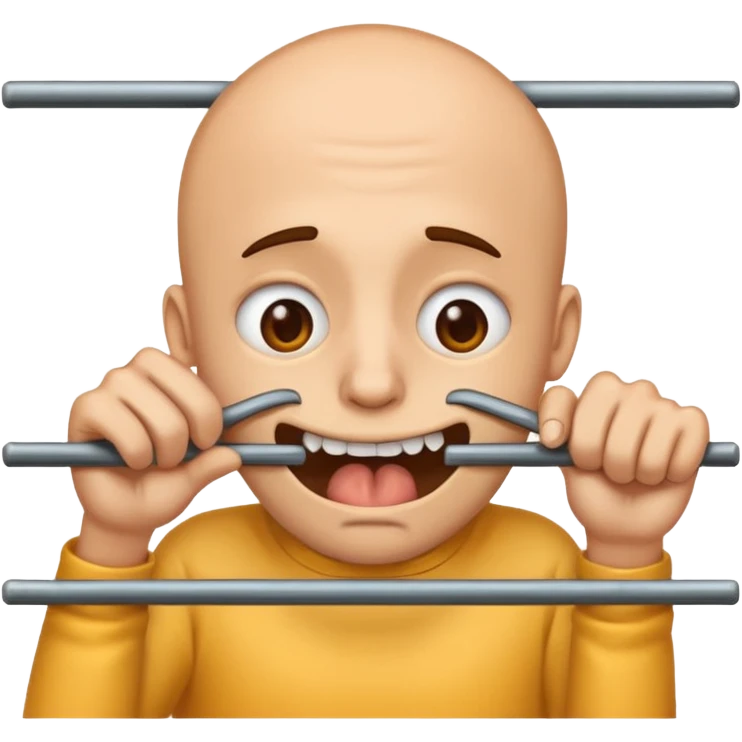 Gnawing at the iron bars of my enclosure as an emoji  emoji