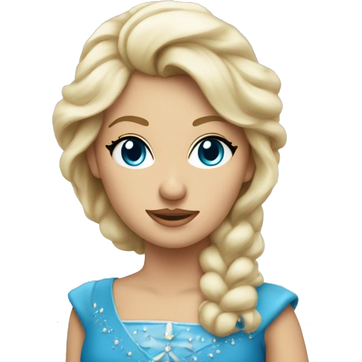 Principessa bionda con occhi azzurri emoji