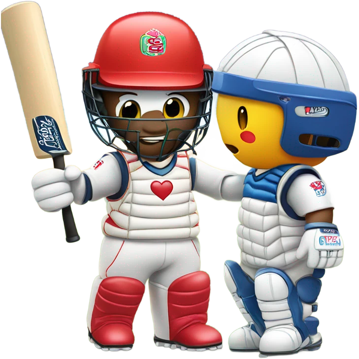 batsman and hello kitty kissing  emoji