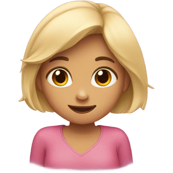 girl making heart with her hands emoji