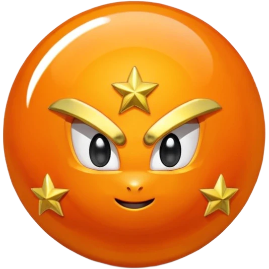 Esfera del dragón con 7 estrellas  emoji