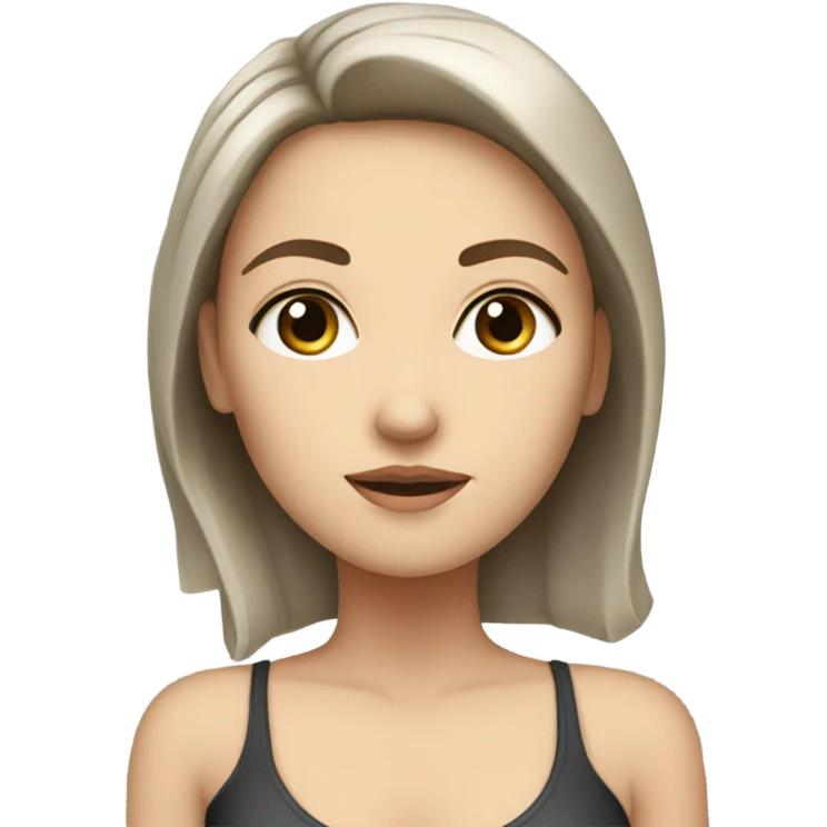 white girl with an hourglass figure emoji