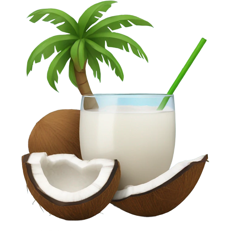 Coconut drink emoji