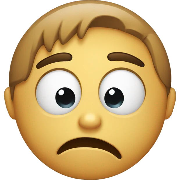 Sad face emoji