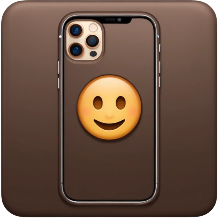 iphone 15 pro creamy and dark brown emoji