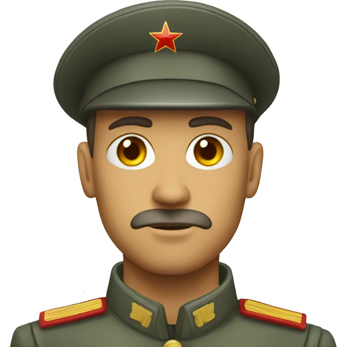 ussr soldier serious  emoji
