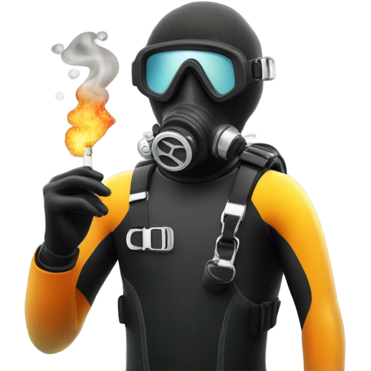 Scuba diver’s smoking  emoji