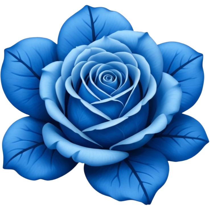 Blue rose emoji