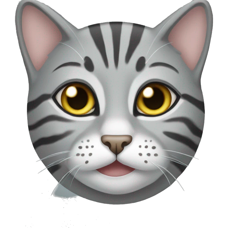 Grey tabby cat emoji