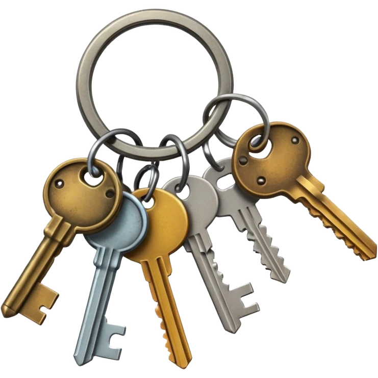 schlüsselbund mit vielen schlüsseln emoji