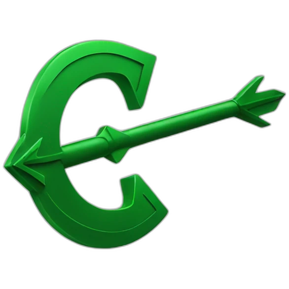 green arrow from the left emoji