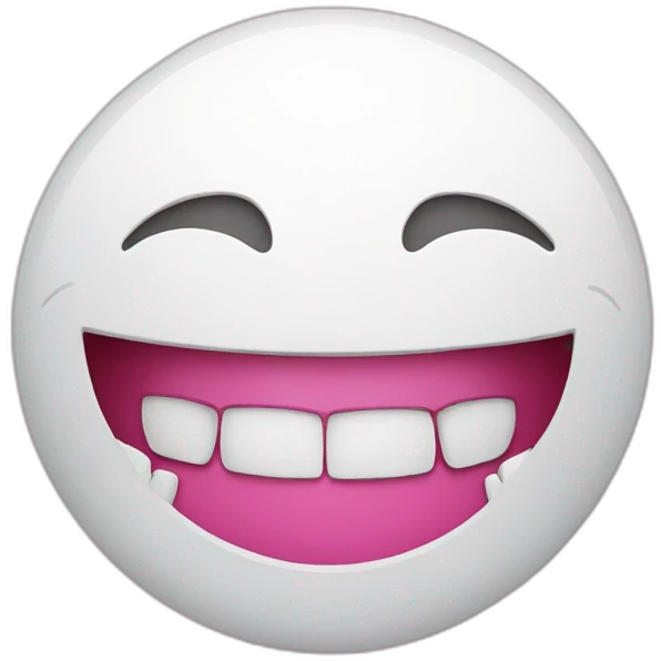 a smiley with half of teeth showing to the side emoji