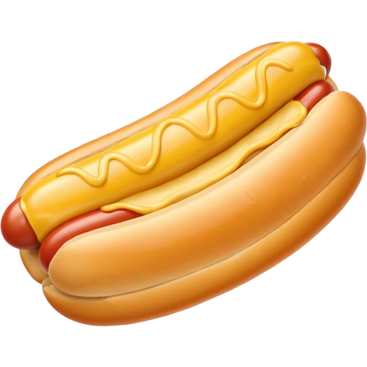 yellow hotdog inside yellow donut emoji