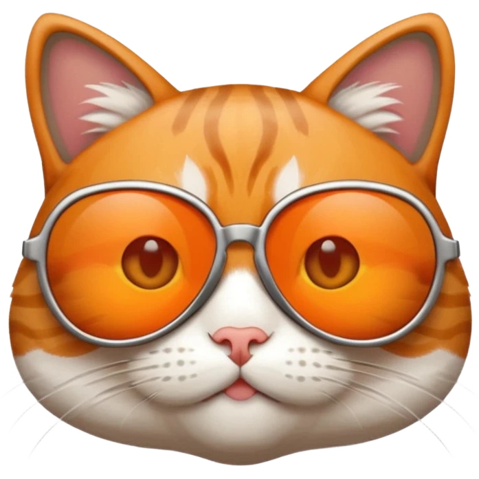 Cat wearing sunglasses emoji