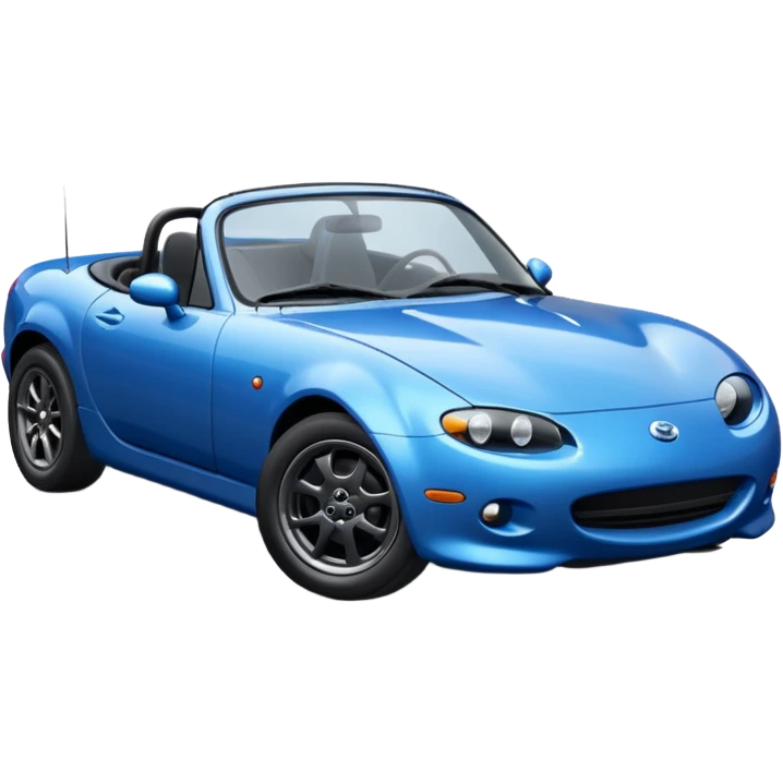 Blue Miata side view emoji