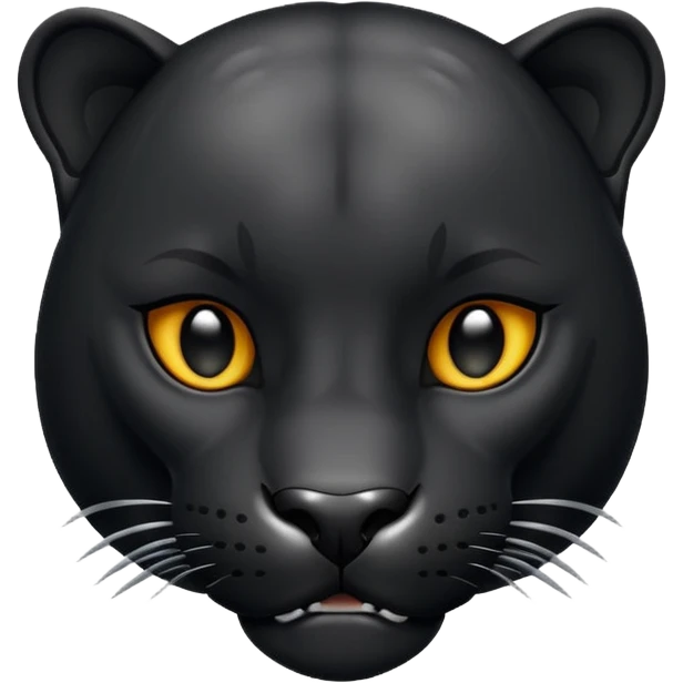 Black jaguar, similar to the traditional iPhone emoji. emoji
