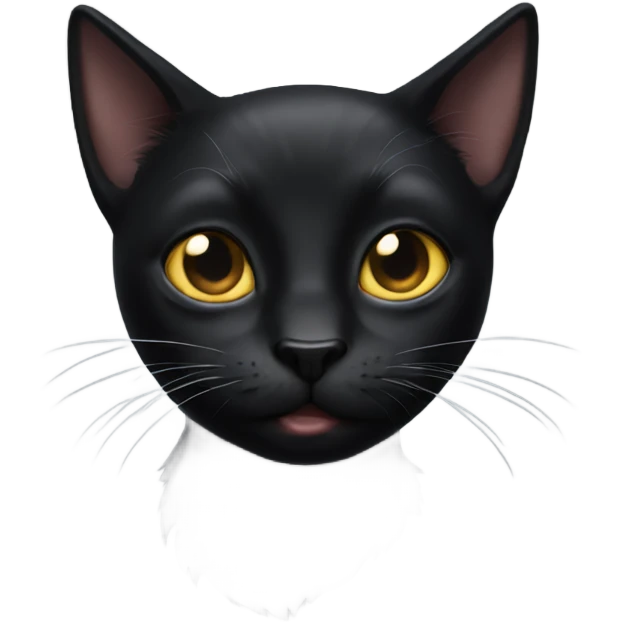 Black cat ugly emoji