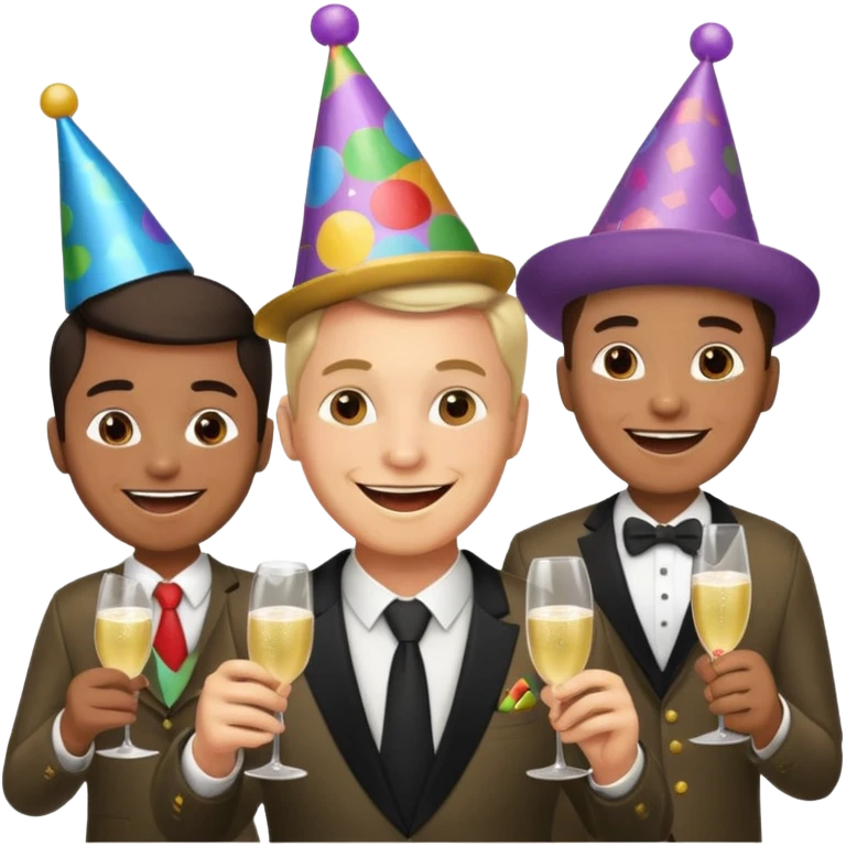 jefe con los empleados emoji