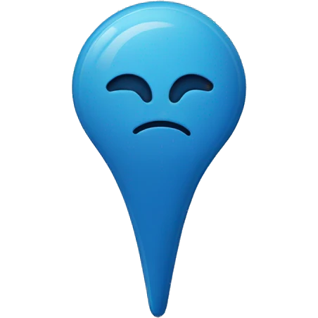 Blue pin location  emoji