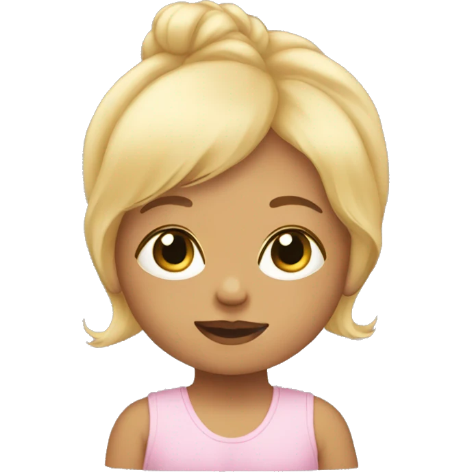 baby with blond hair in mother’s arms emoji