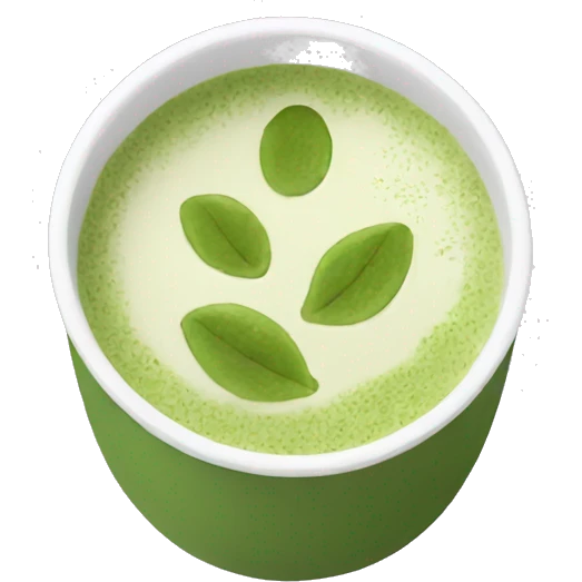 Matcha oat milk emoji