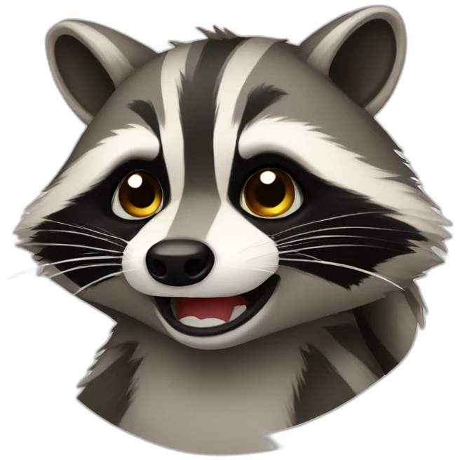 racoon crying emoji