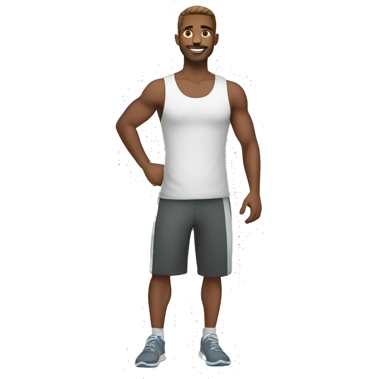 fitness trainer male emoji