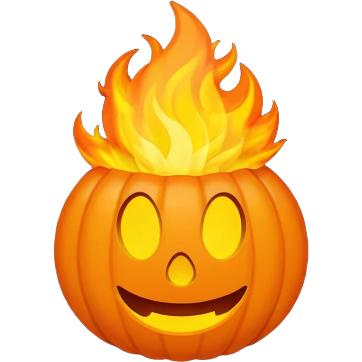 el simbolo de fuego como dibujito animado que tenga en la mano un telefono emoji