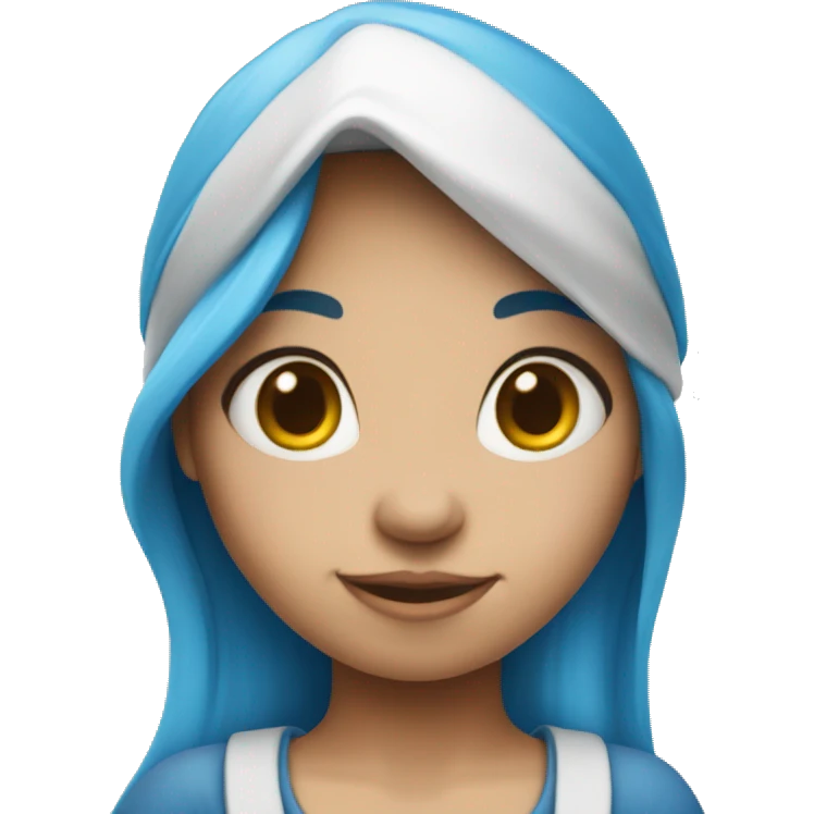 Girl Smurf  emoji