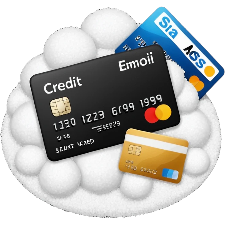 emoji with salt and a credit card  emoji