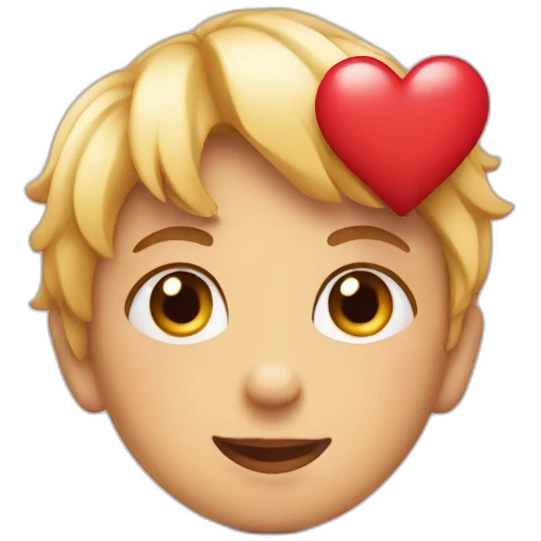 Children love heart  emoji