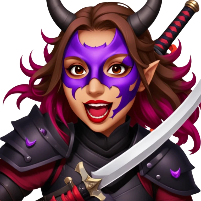 Demon-Horned Warrior emoji