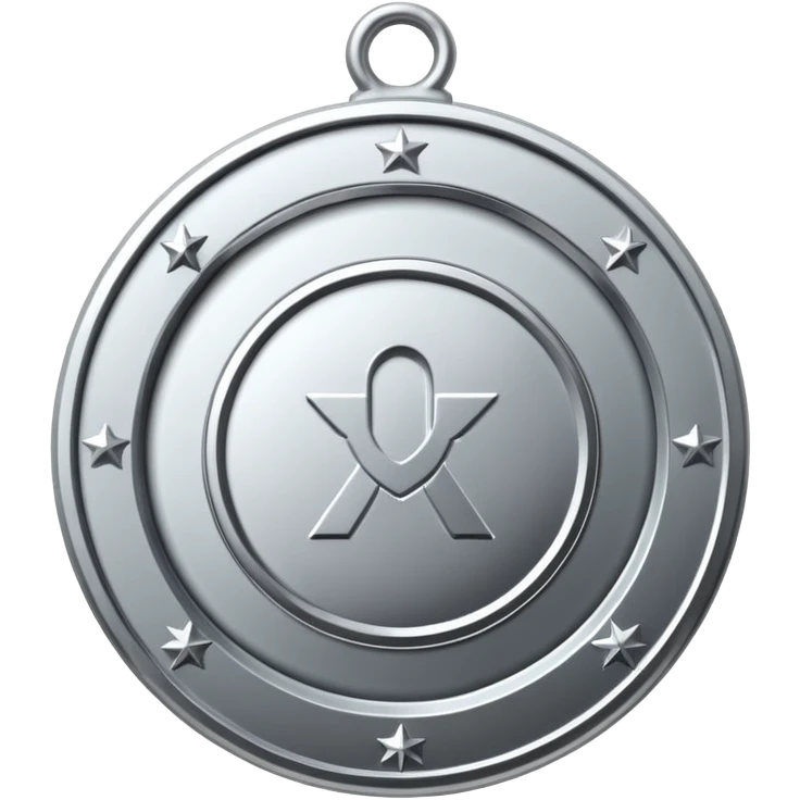 Platinum award medal emoji