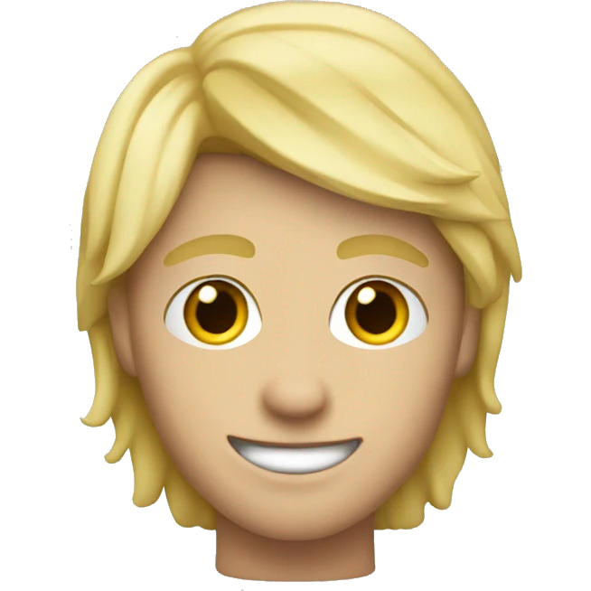 A blonde skater boy emoji