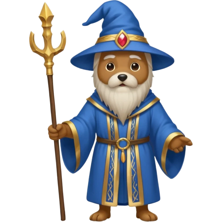 Dog wizard emoji