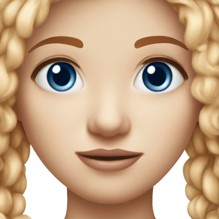 caucasian girl red hair dark blue eyes nose ring emoji
