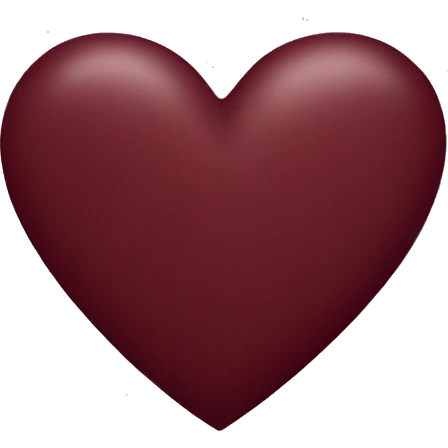 Maroon colored heart  emoji