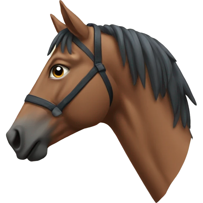 An emoji-style horse with the text '3T' next to it. emoji