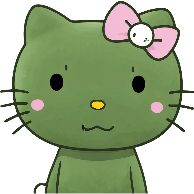 Cute hello Kitty emoji