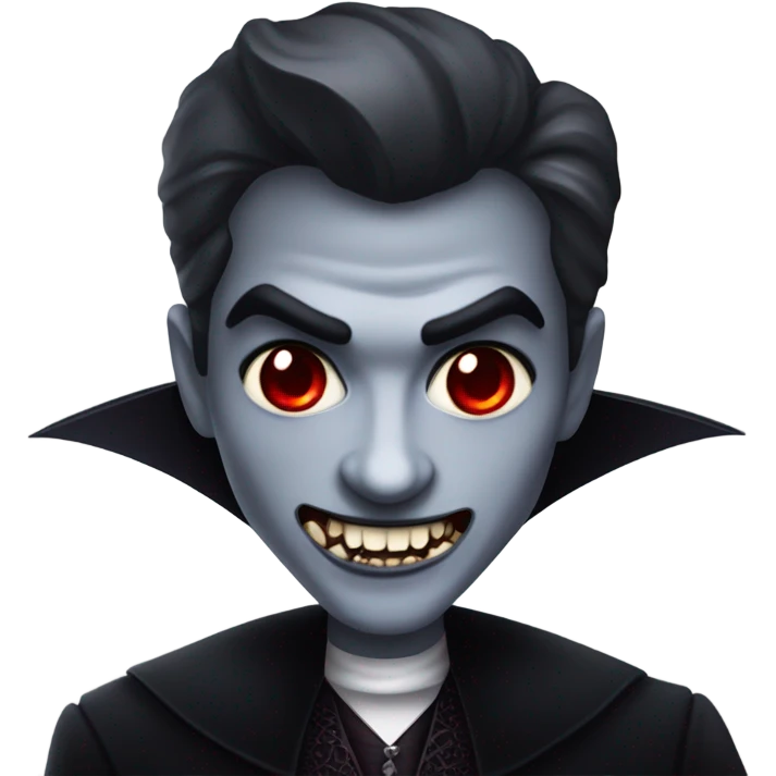 A glittery vampire  emoji
