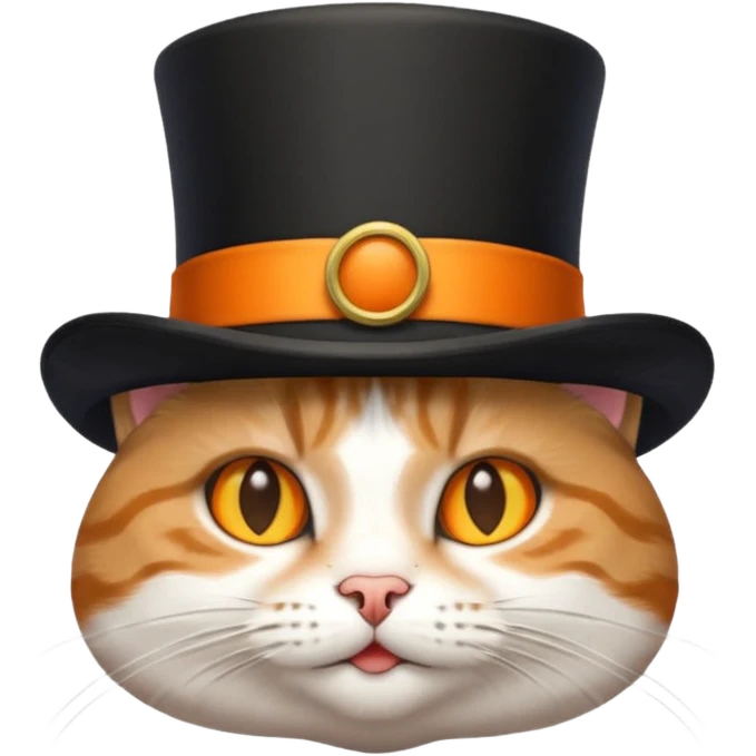 Cat with top hat emoji
