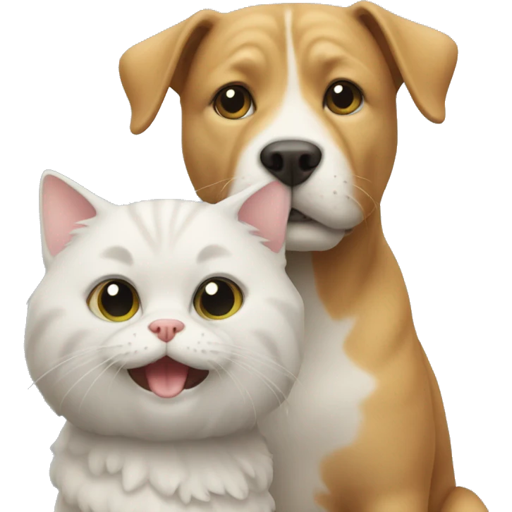cat with dog emoji