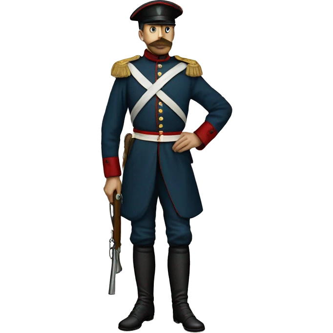 soldier in the Crimean War in full height emoji