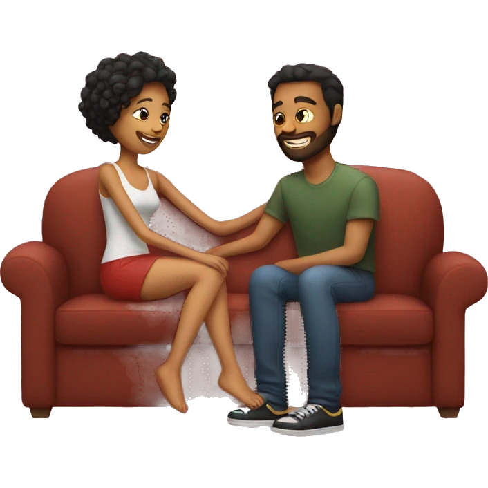 Lovers on a couch  emoji
