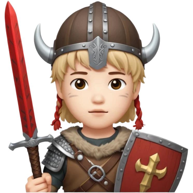 BTS Jimin with viking helmet and sword emoji